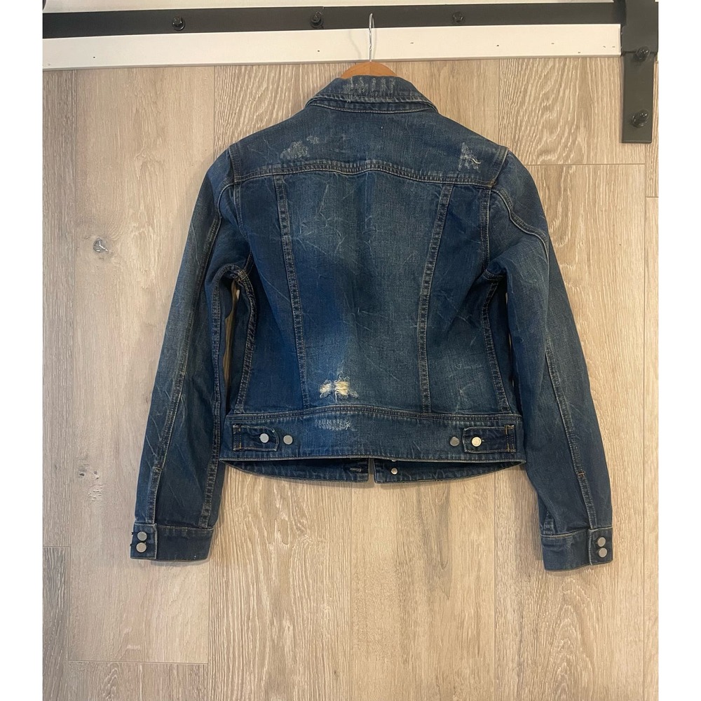 Blank Nyc - Basic Distressed Denim Jacket / Small - image 4
